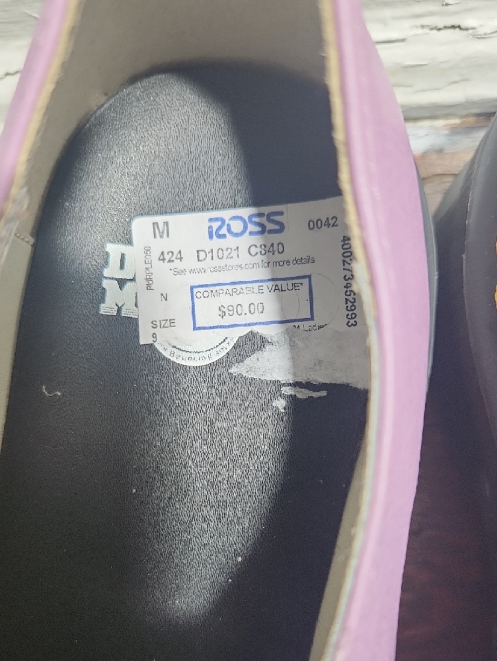 Dr. Martens Lilac Leather Platform Lace-Up Shoes - Picture 5 of 5